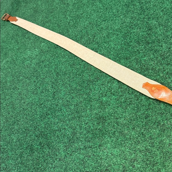 Mens Cole Haan Brown Checkered Leather with woven beige base (38/95) - Picture 6 of 6